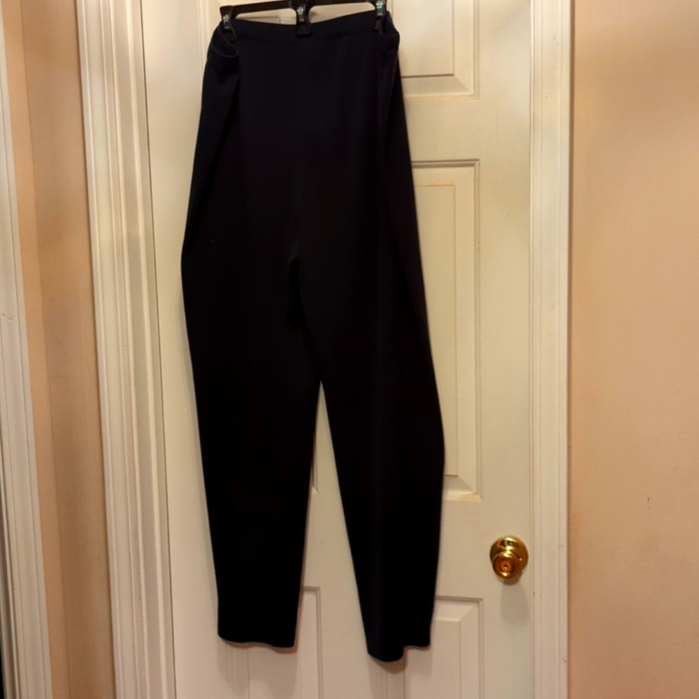 Ming Wang black straight leg pants